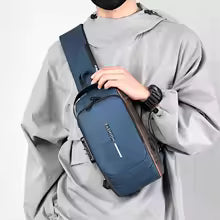 Bolso Cruzado Bandolera Antirrobo Impermeable Con Usb