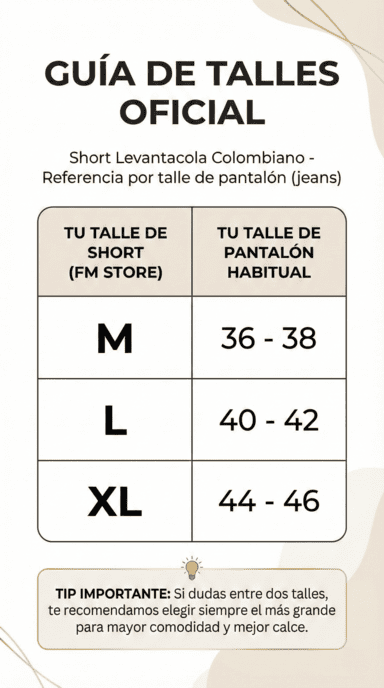 Short Levanta cola  Premium