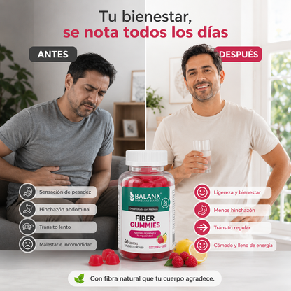 Fiber Gummis-Desinflamá tu vientre en 15 dias