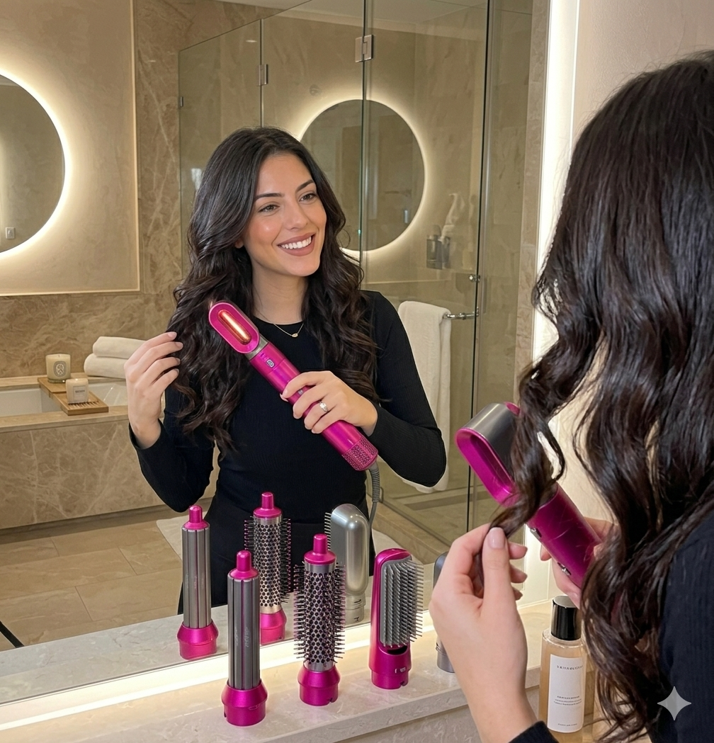 Kit Styler Pro 5-en-1: Secado y Ondas de Salón en Casa