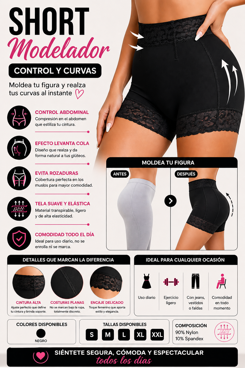 Short Levanta cola  Premium