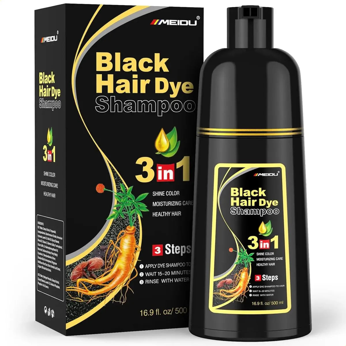 BLACK HAIR DYE™ Color Natural